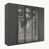 Drehtürenschrank Skat Shine mit beleuchteten Glastüren