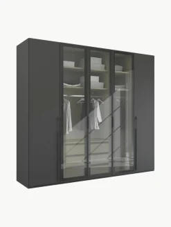 Drehtürenschrank Skat Shine mit beleuchteten Glastüren