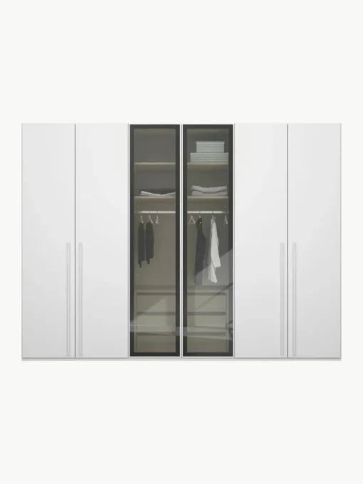 Drehtürenschrank Skat Shine mit beleuchteten Glastüren