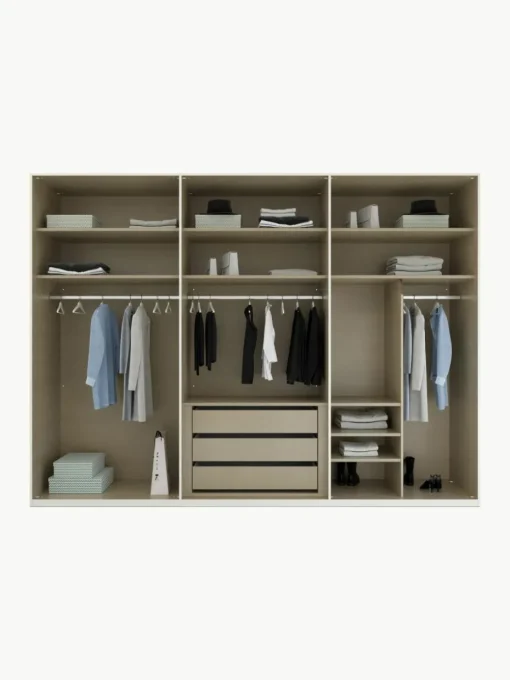 Drehtürenschrank Skat Shine mit beleuchteten Glastüren
