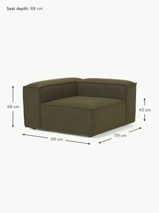 Eckmodul Lennon aus Bouclé