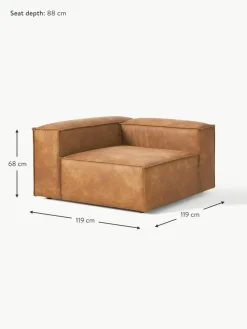 Eckmodul Lennon aus recyceltem Leder