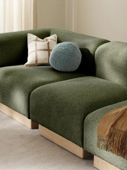 Eckmodul Natalie aus Teddy-Bouclé