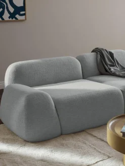 Eckmodul Wolke aus Bouclé
