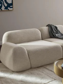 Eckmodul Wolke aus Bouclé
