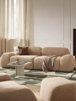 Eckmodul Wolke aus Bouclé