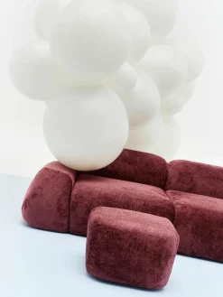 Eckmodul Wolke aus Teddy-Bouclé