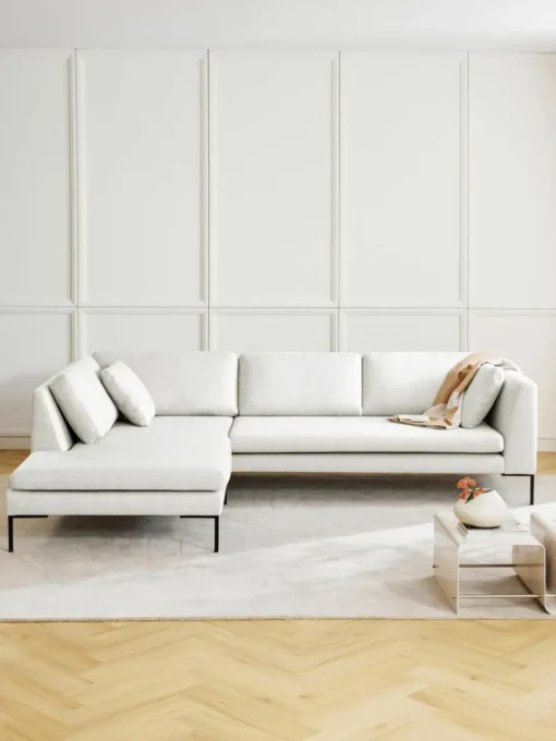 Ecksofa Emma mit Metall-Füßen