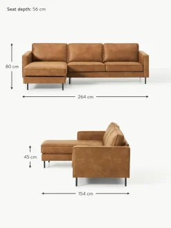 Ecksofa Hunter aus recyceltem Leder