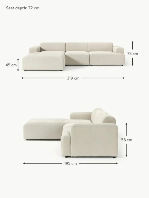 Ecksofa Melva (4-Sitzer)