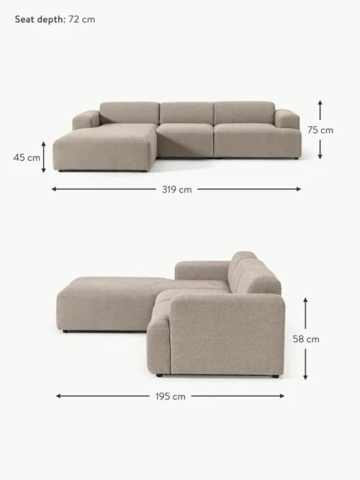 Ecksofa Melva (4-Sitzer)