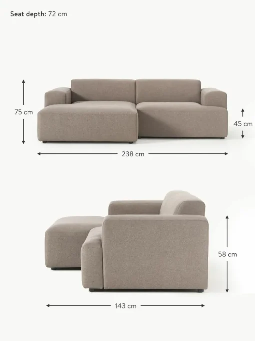 Ecksofa Melva (3-Sitzer)