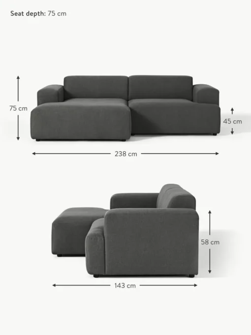Ecksofa Melva (3-Sitzer)