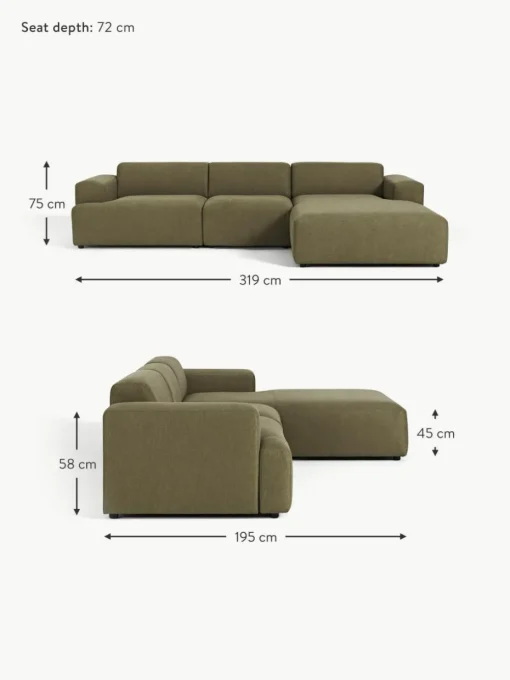 Ecksofa Melva (4-Sitzer)