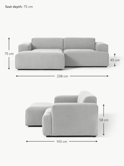 Ecksofa Melva (3-Sitzer)