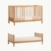 Eichenholz-Babybett Latitude mit Erweiterung zum Kinderbett, 70 x 140 cm