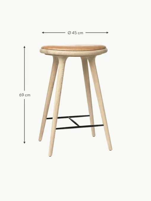 Eichenholz-Barhocker High Stool