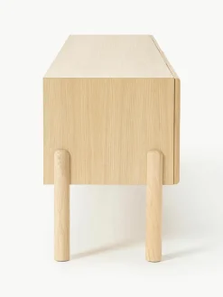 Eichenholz-Lowboard Jolie mit Wiener Geflecht