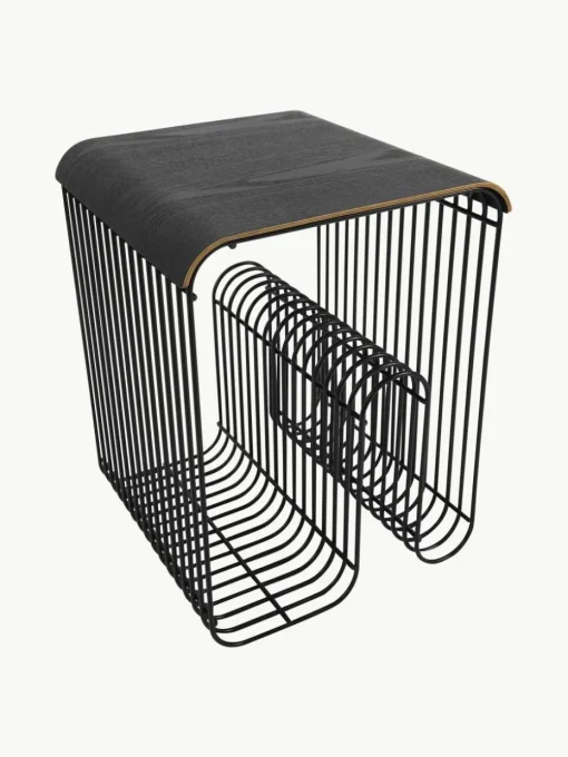 Eichenholz-Platte Curva für Hocker
