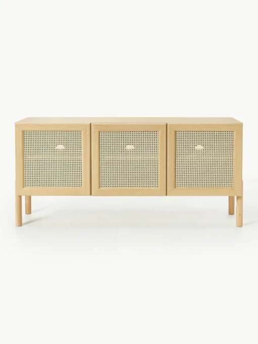 Eichenholz-Sideboard Jolie mit Wiener Geflecht