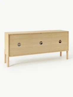 Eichenholz-Sideboard Jolie mit Wiener Geflecht