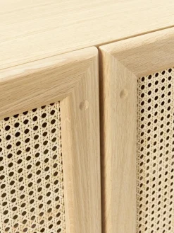 Eichenholz-Sideboard Jolie mit Wiener Geflecht