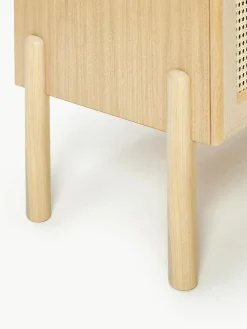 Eichenholz-Sideboard Jolie mit Wiener Geflecht