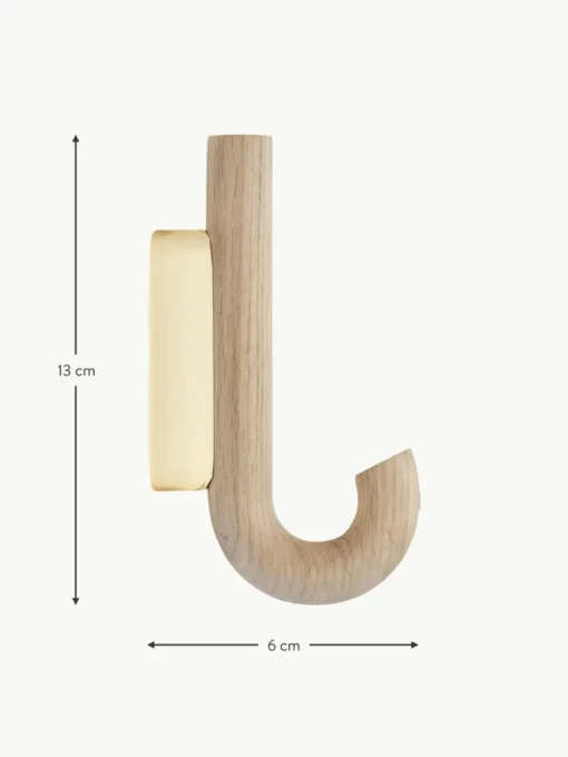 Eichenholz-Wandhaken Umbrella, in verschiedenen Größen
