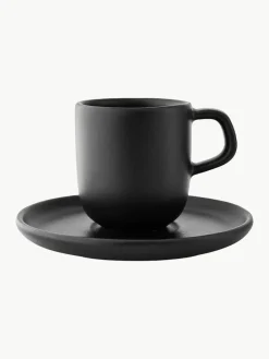 Espressotassen Nordic Kitchen mit Untertassen, 4 Stück
