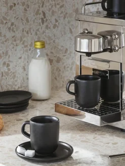 Espressotassen Nordic Kitchen mit Untertassen, 4 Stück