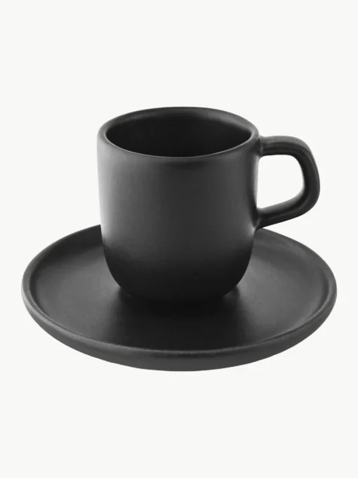 Espressotassen Nordic Kitchen mit Untertassen, 4 Stück