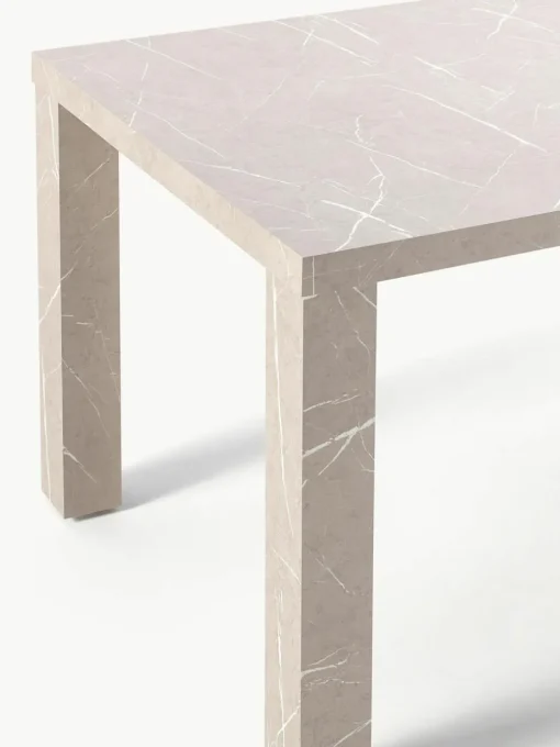 Esstisch Carl in Marmor-Optik, 180 x 90 cm