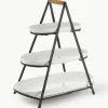 Etagere Tower mit abnehmbaren Ablageflächen aus Porzellan