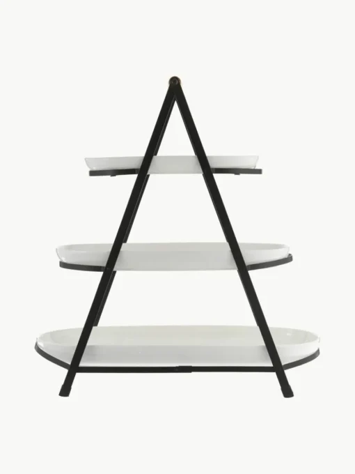 Etagere Tower mit abnehmbaren Ablageflächen aus Porzellan