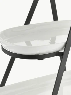Etagere Tower mit abnehmbaren Ablageflächen aus Porzellan