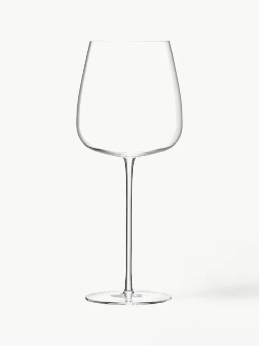 Filigrane mundgeblasene Rotweingläser Wine Culture, 2 Stück