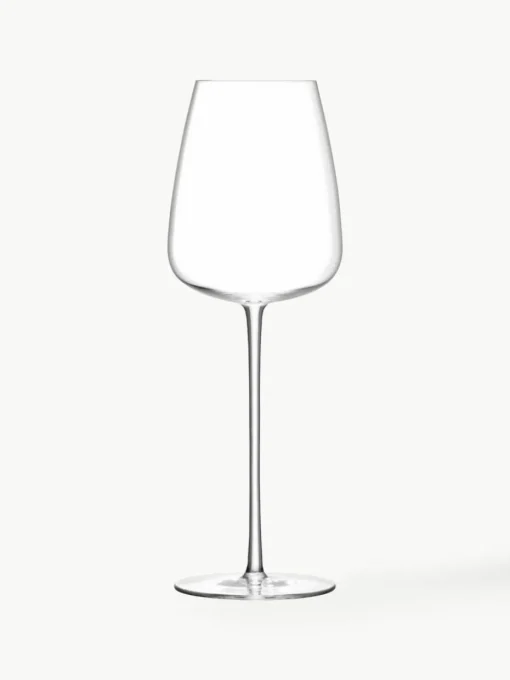 Filigrane mundgeblasene Weißweingläser Wine Culture, 2 Stück