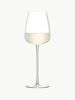 Filigrane mundgeblasene Weißweingläser Wine Culture, 2 Stück