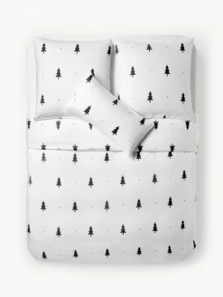 Flanell-Bettdeckenbezug X-mas Tree mit weihnachtlichem Motiv