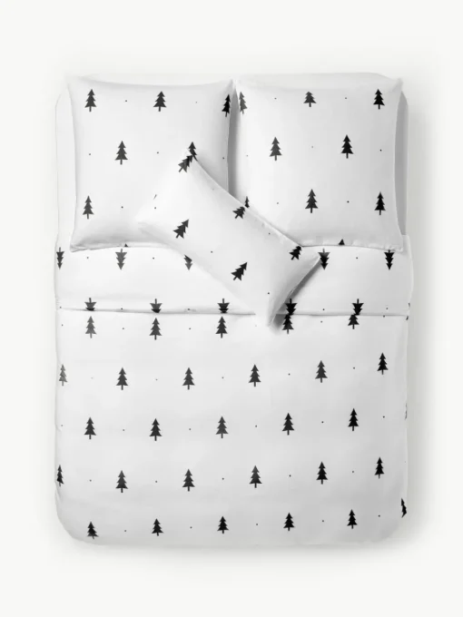 Flanell-Bettdeckenbezug X-mas Tree mit weihnachtlichem Motiv