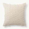 Flanell-Kissen Selby mit Strukturmuster