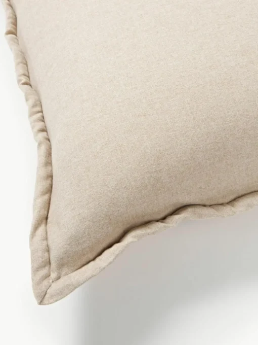 Flanell-Kissen Selby mit Strukturmuster