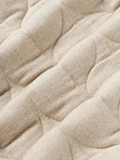 Flanell-Kissen Selby mit Strukturmuster