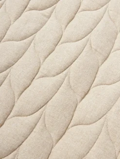 Flanell-Kissen Selby mit Strukturmuster