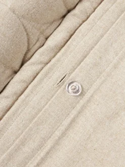 Flanell-Kissen Selby mit Strukturmuster