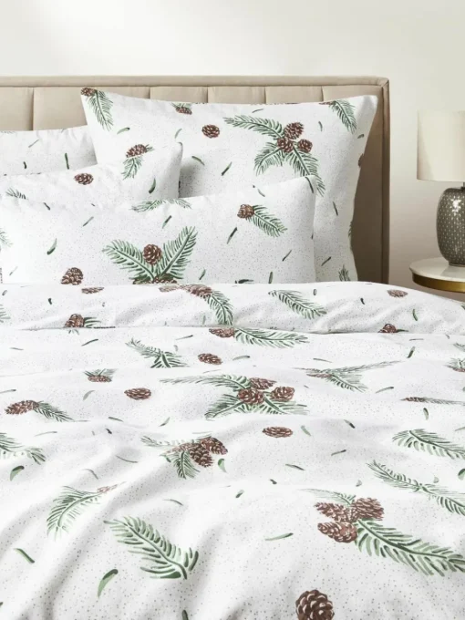 Flanell-Kopfkissenbezug Pinecone