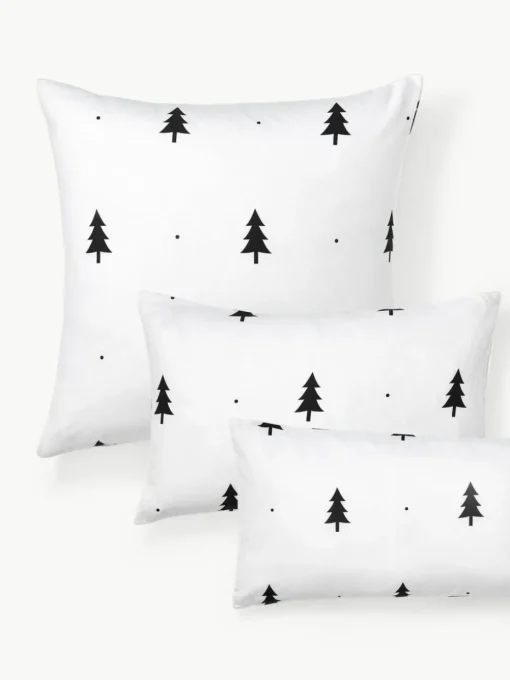 Flanell-Kopfkissenbezug X-mas Tree mit weihnachtlichem Motiv