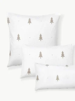 Flanell-Kopfkissenbezug X-mas Tree mit weihnachtlichem Motiv