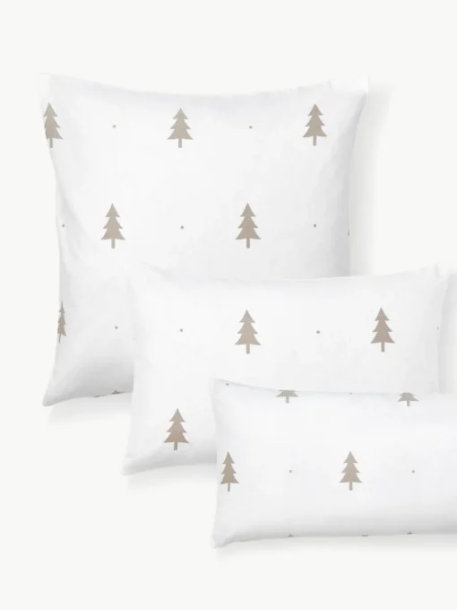 Flanell-Kopfkissenbezug X-mas Tree mit weihnachtlichem Motiv