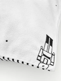 Flanell-Wendekopfkissenbezug Noan mit Nussknackermotiv